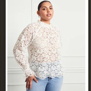 Hill House Millie Top in White Lace